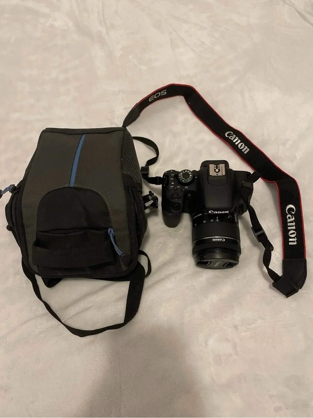 Canon EOS Rebel T7i DSLR Camera with 18-55mm Lens (with Bag)